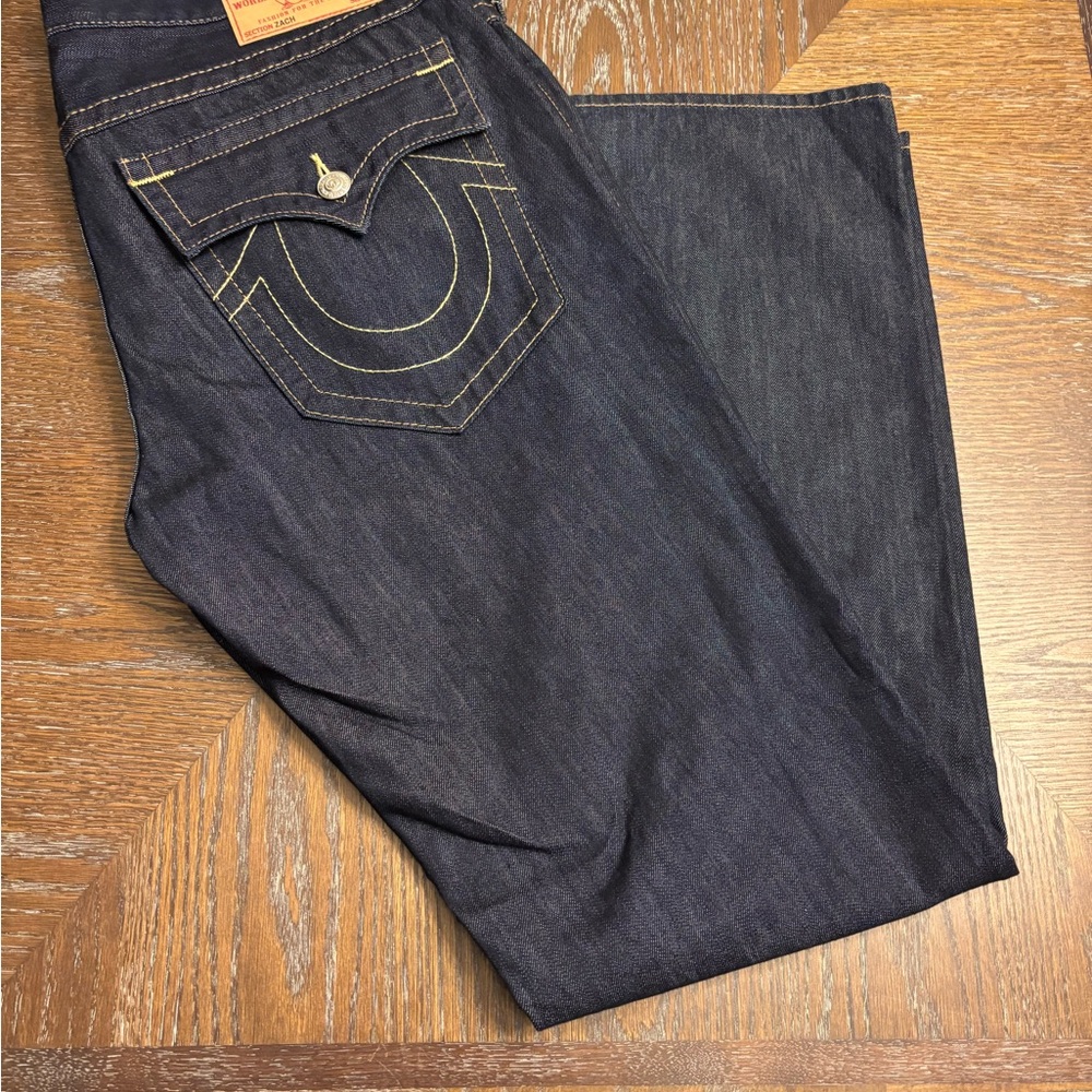 True Religion Men's Dark Wash Blue Jeans/ Size 38/34